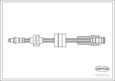 Brake Hose CORTECO 19018150