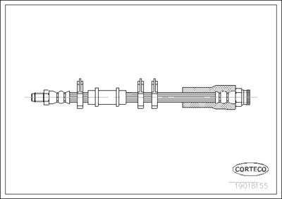 Brake Hose CORTECO 19018155