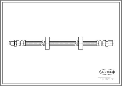 Brake Hose CORTECO 19018186