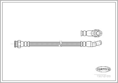 Brake Hose CORTECO 19018189