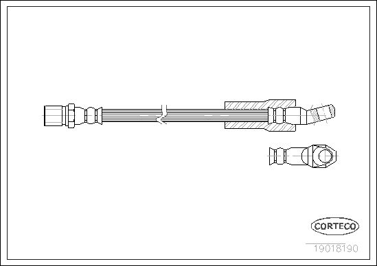 CORTECO 19018190 Brake Hose