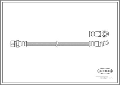 Brake Hose CORTECO 19018195