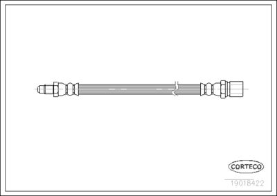 Brake Hose CORTECO 19018422