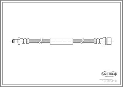 Brake Hose CORTECO 19018450