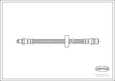Brake Hose CORTECO 19018504