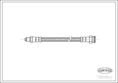 Brake Hose CORTECO 19018552