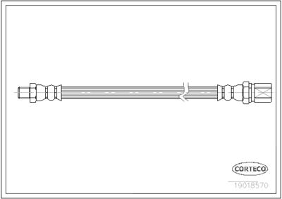 Brake Hose CORTECO 19018570