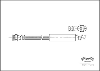 Brake Hose CORTECO 19018579