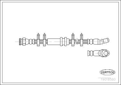 Brake Hose CORTECO 19018580