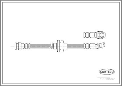 Brake Hose CORTECO 19018582