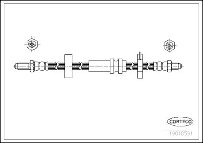 Brake Hose CORTECO 19018591
