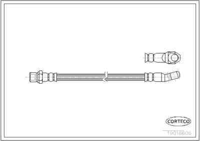 Brake Hose CORTECO 19018606