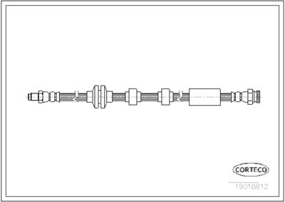 Brake Hose CORTECO 19018612