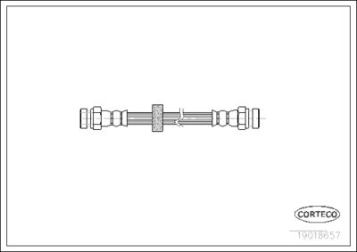 Brake Hose CORTECO 19018657