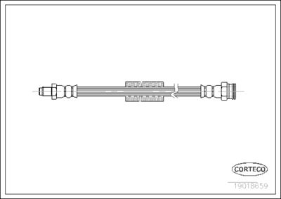 Brake Hose CORTECO 19018659
