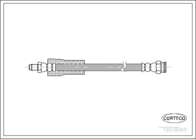 Brake Hose CORTECO 19018665
