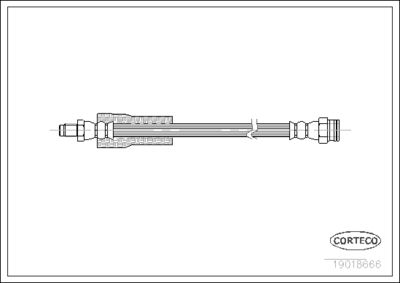 Brake Hose CORTECO 19018666