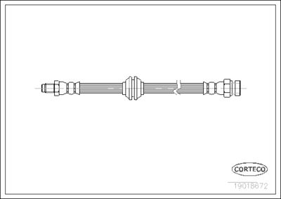 Brake Hose CORTECO 19018672
