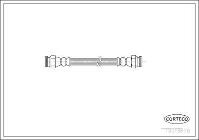 Brake Hose CORTECO 19018678