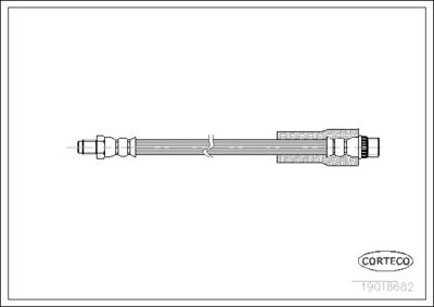 Brake Hose CORTECO 19018682