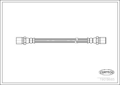 Brake Hose CORTECO 19018685