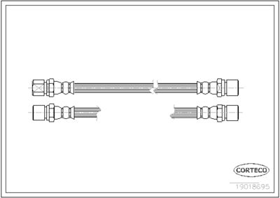 Brake Hose CORTECO 19018695
