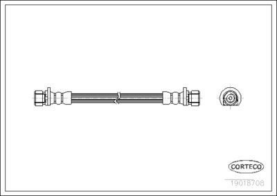 Brake Hose CORTECO 19018708