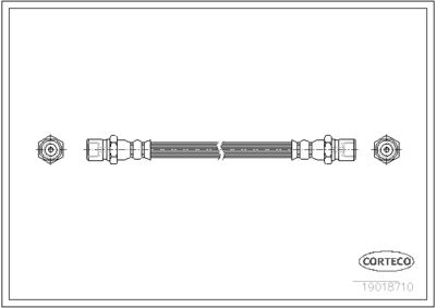 Brake Hose CORTECO 19018710