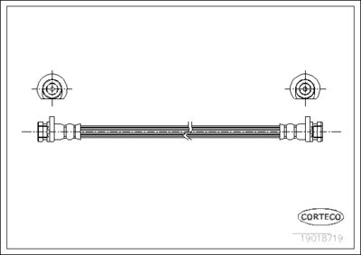 Brake Hose CORTECO 19018719