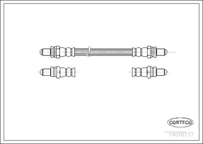 Brake Hose CORTECO 19018737