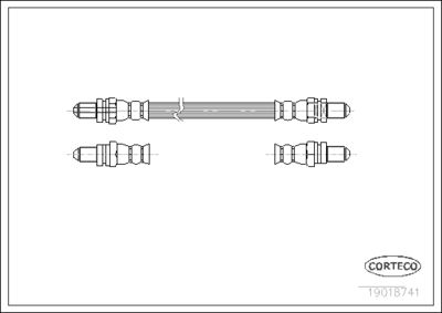 Brake Hose CORTECO 19018741