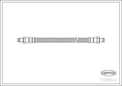 Brake Hose CORTECO 19018743
