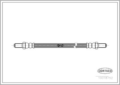Brake Hose CORTECO 19018752
