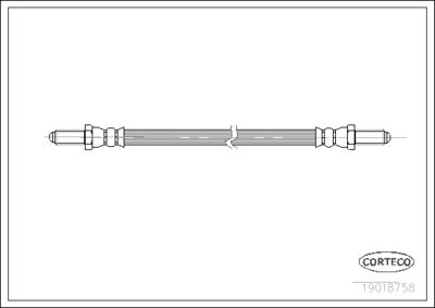 Brake Hose CORTECO 19018758