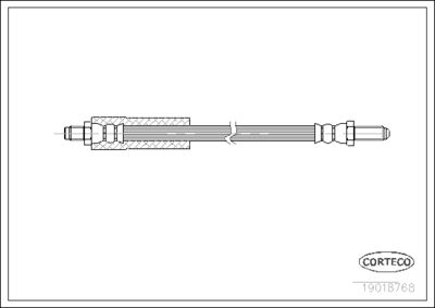 Brake Hose CORTECO 19018768