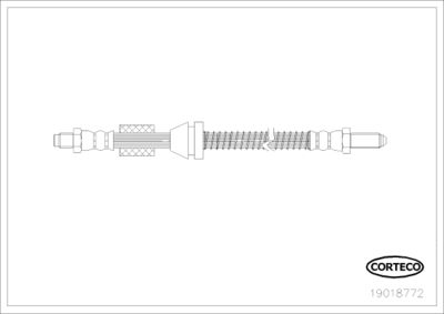 Brake Hose CORTECO 19018772