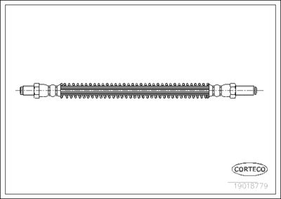 Brake Hose CORTECO 19018779