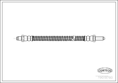 Brake Hose CORTECO 19018780