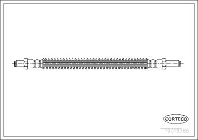 Brake Hose CORTECO 19018785