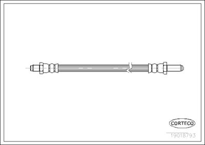 Brake Hose CORTECO 19018793