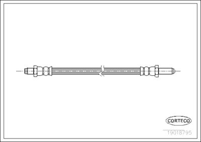 Brake Hose CORTECO 19018795