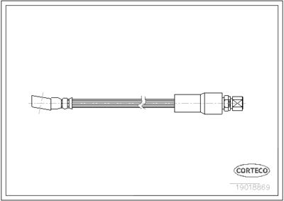 Brake Hose CORTECO 19018869