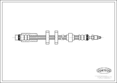 Brake Hose CORTECO 19018887
