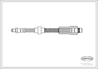 Brake Hose CORTECO 19018895