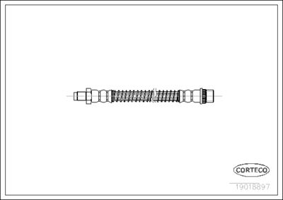 Brake Hose CORTECO 19018897