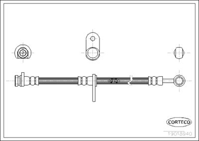 Brake Hose CORTECO 19018940