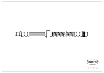 Brake Hose CORTECO 19019114