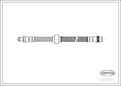 Brake Hose CORTECO 19019115