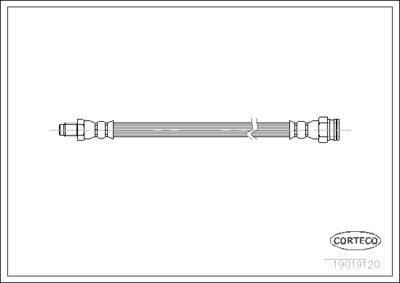 Brake Hose CORTECO 19019120