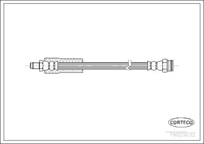 Brake Hose CORTECO 19020032